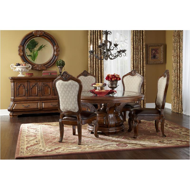 34001t 34 Aico Furniture Tuscano Melange Round Dining Table