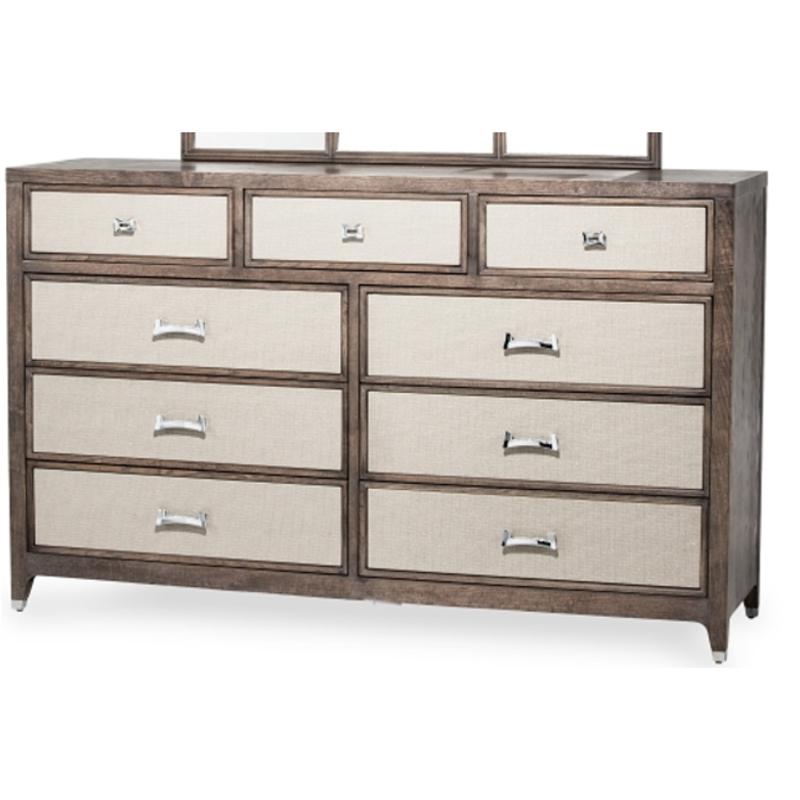 80050 200 Aico Furniture Biscayne West Haze Dresser Haze