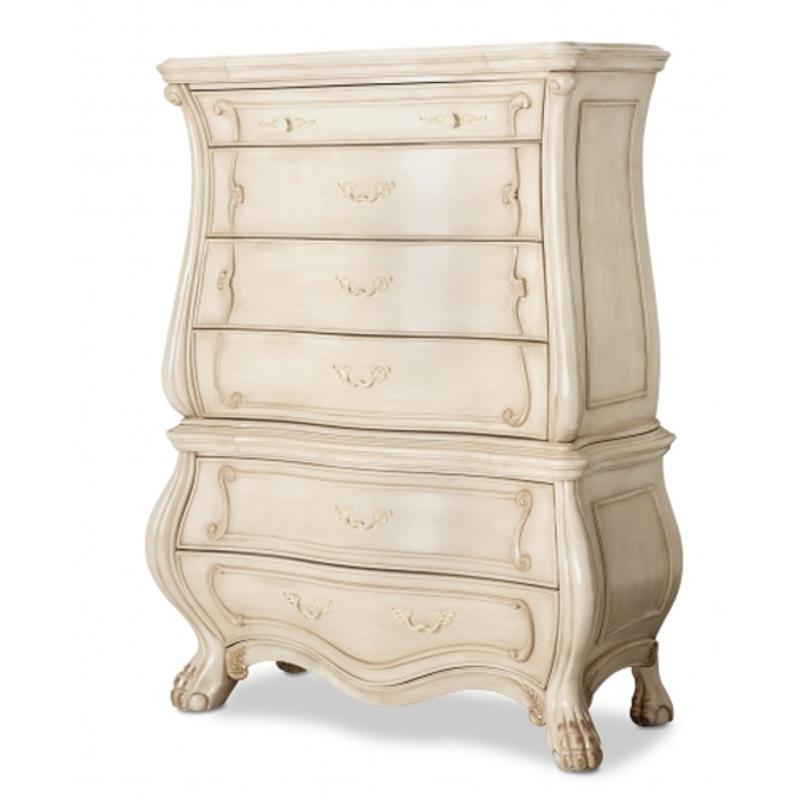 9052070t 04 Aico Furniture Chateau De Lago Bedroom 6 Drawer Chest