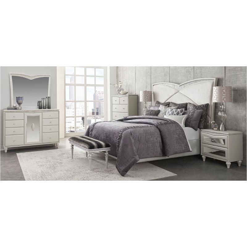 9019012 118 Aico Furniture Melrose Plaza Queen Upholstered Bed