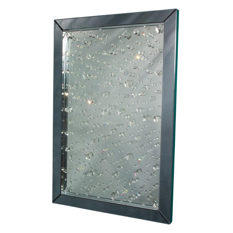 Fs Mntrl260h Aico Furniture Montreal Rect Crystal Wall Mirror