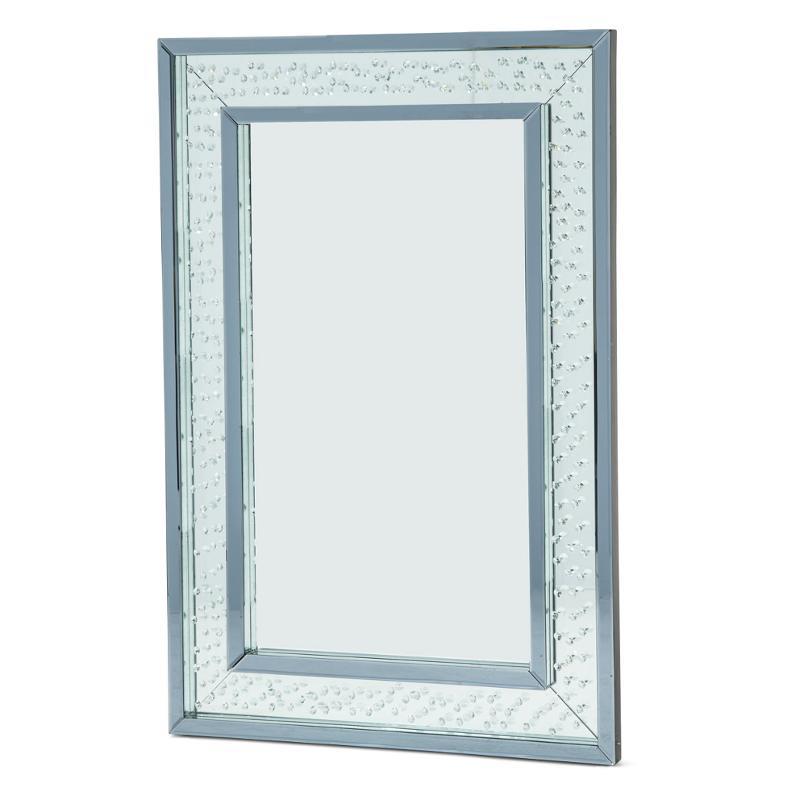 Fs Mntrl261h Aico Furniture Rect Wall Decor Crystal Framed Mirror Rect Wall Decor Crystal Framed Mirror