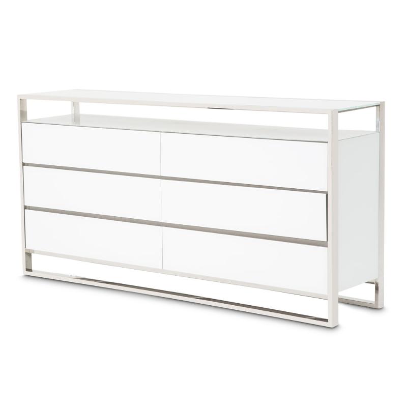 9016050 116 Aico Furniture State St Metal Dresser