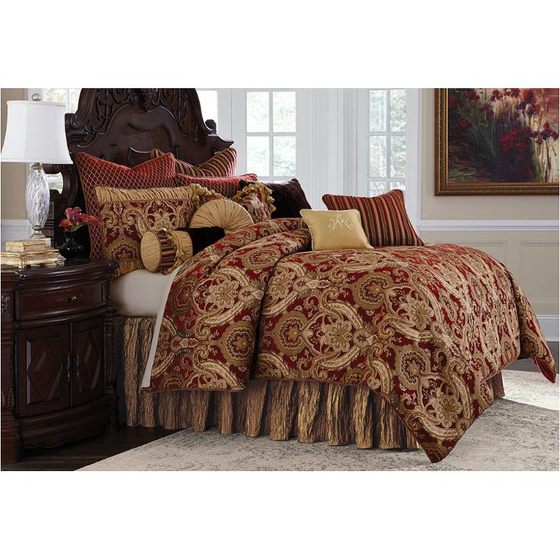 Bcs Qs12 Lyfye Red Aico Furniture Lafayette Comforter