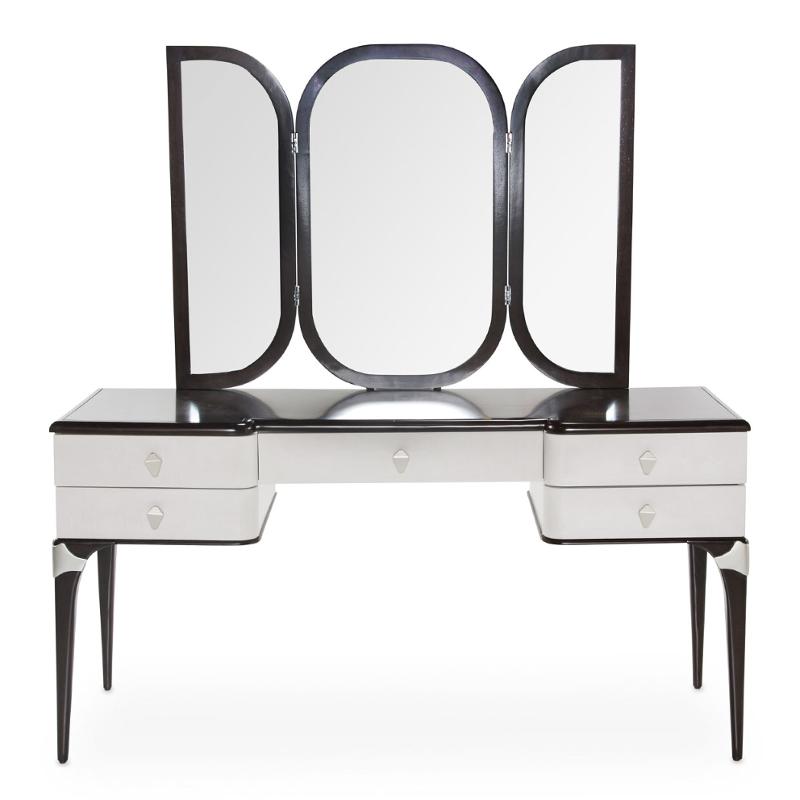 9003068 409 Aico Furniture Paris Chic Bedroom Vanity Mirror