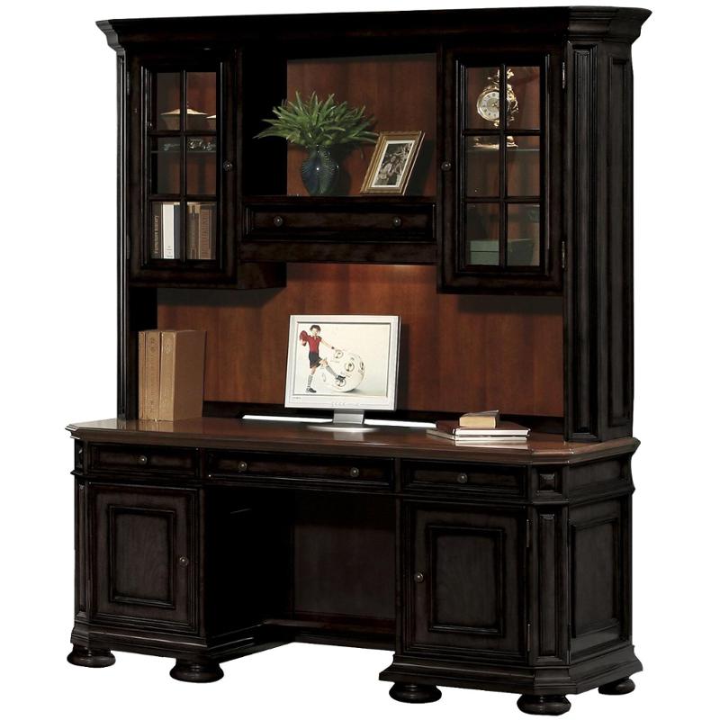 44727 Riverside Furniture Allegro Home Office Credenza Hutch