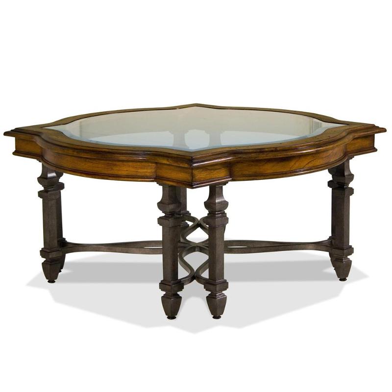3005 Riverside Furniture Octavia Square Round Tail Table