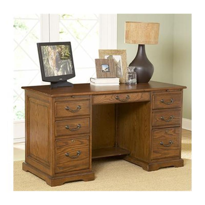 8954 Riverside Furniture Seville Square Flat Top Desk 54inch