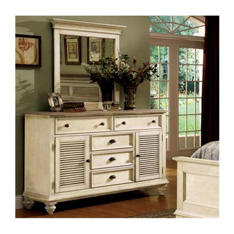 32560 riverside furniture coventry two tone shutter door dresser