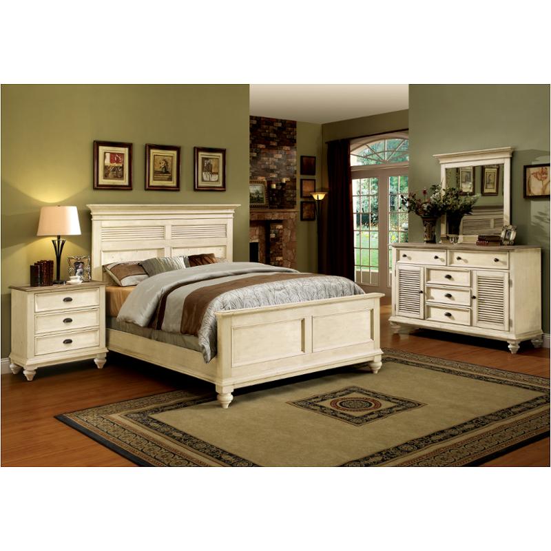 32584 Riverside Furniture Coventry Two Tone King Panel Shutter Bed