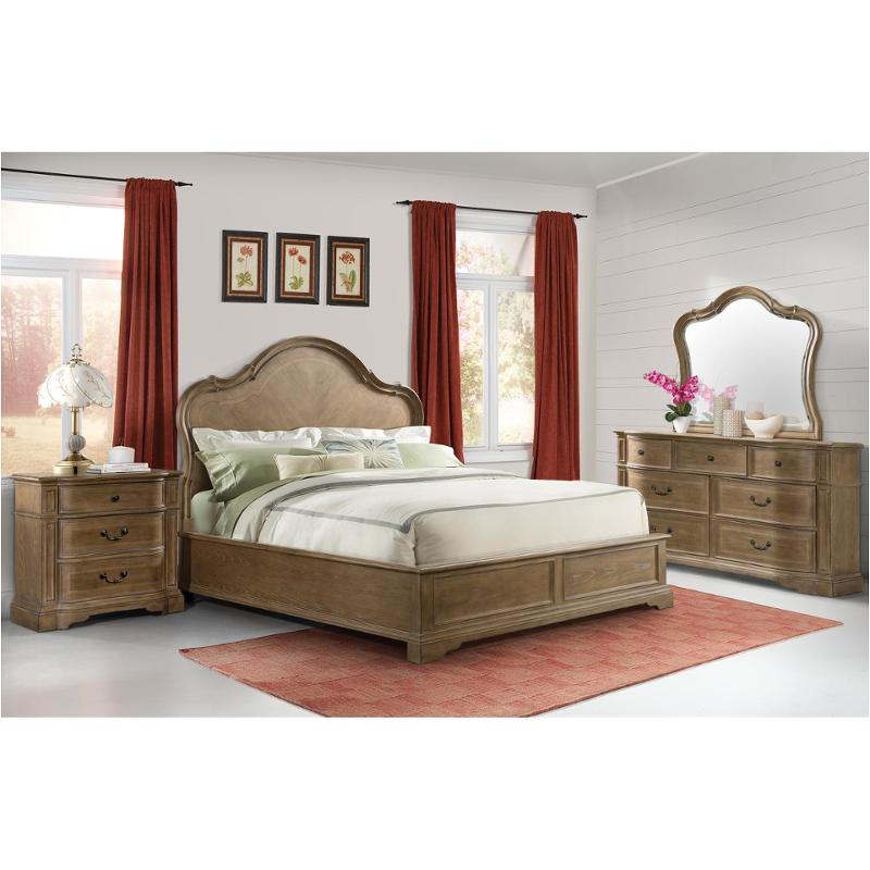 24680 Riverside Furniture Verona Light Sienna King California King Panel Bed