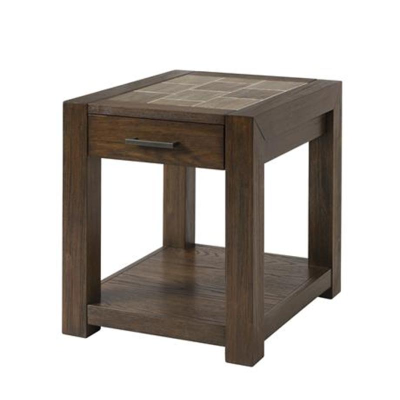 10709 Riverside Furniture Paolo Plymouth Brown Oak End Table 10709 Riverside Furniture Paolo Plymouth Brown Oak Living Room End Table