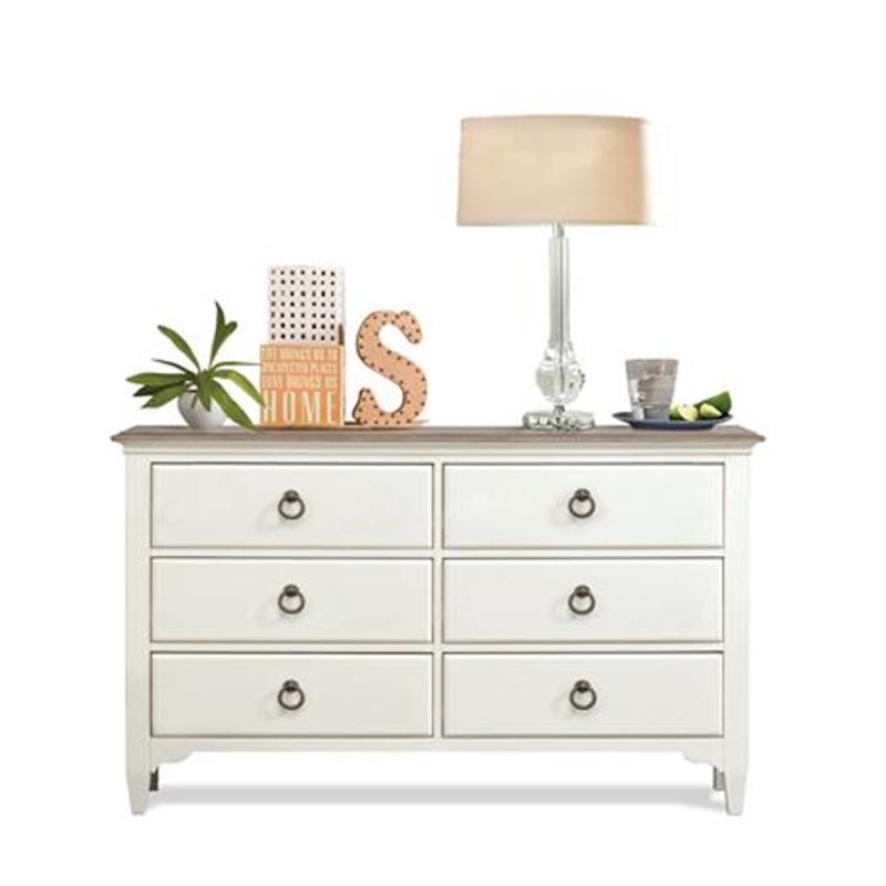 59566 Riverside Furniture Myra 6 Drawer Small Dresser