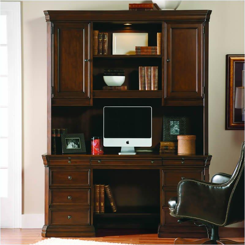 258 10 464 Hooker Furniture Computer Credenza With Hutch