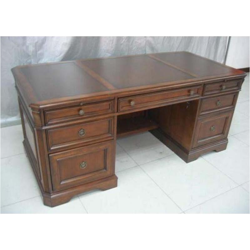 281 10 563 Hooker Furniture Executive Desk Leather Top