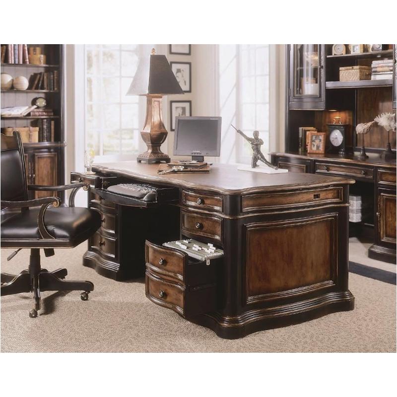 864 10 563 Hooker Furniture Executive Desk Leather Top