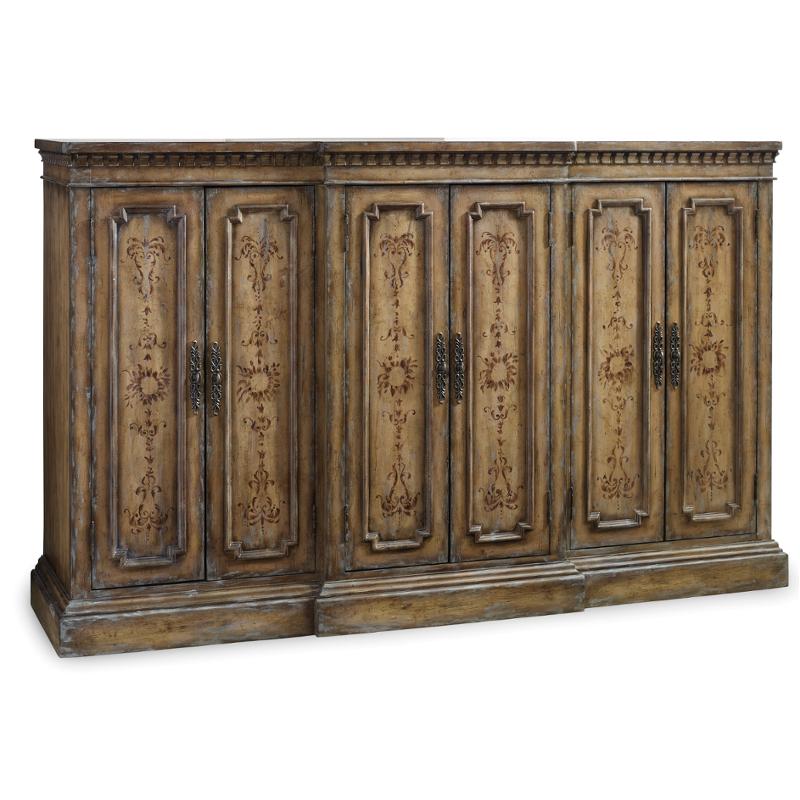 5161 85001 Hooker Furniture Davalle Handpainted Tall Credenza