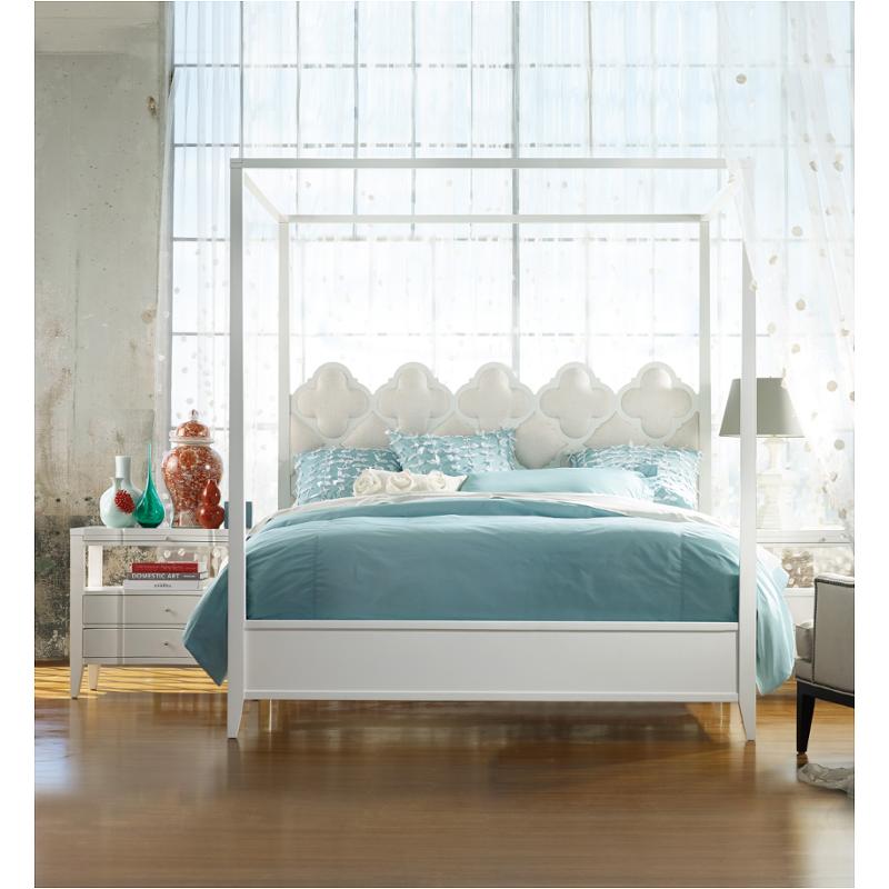 638 90851 Furniture Melange Queen Quatrefoil Poster Bed