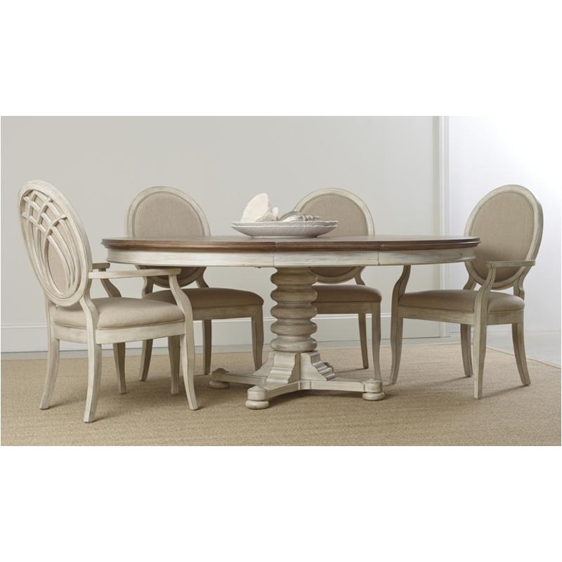 5325 75002 Furniture Sunset Point Hatters White Pedestal Dining Table With 1 18in Leaf 5325 75002 Furniture Sunset Point Hatters White Pedestal Dining Table With 1 18in Leaf