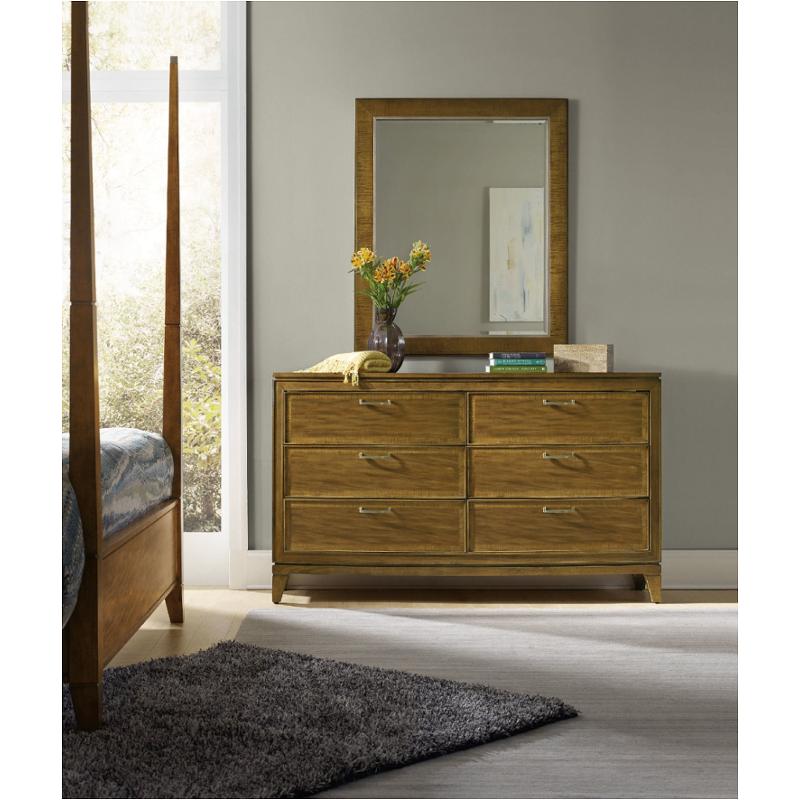 5510 90002 Mwd Hooker Furniture Retropolitan Six Drawer Dresser