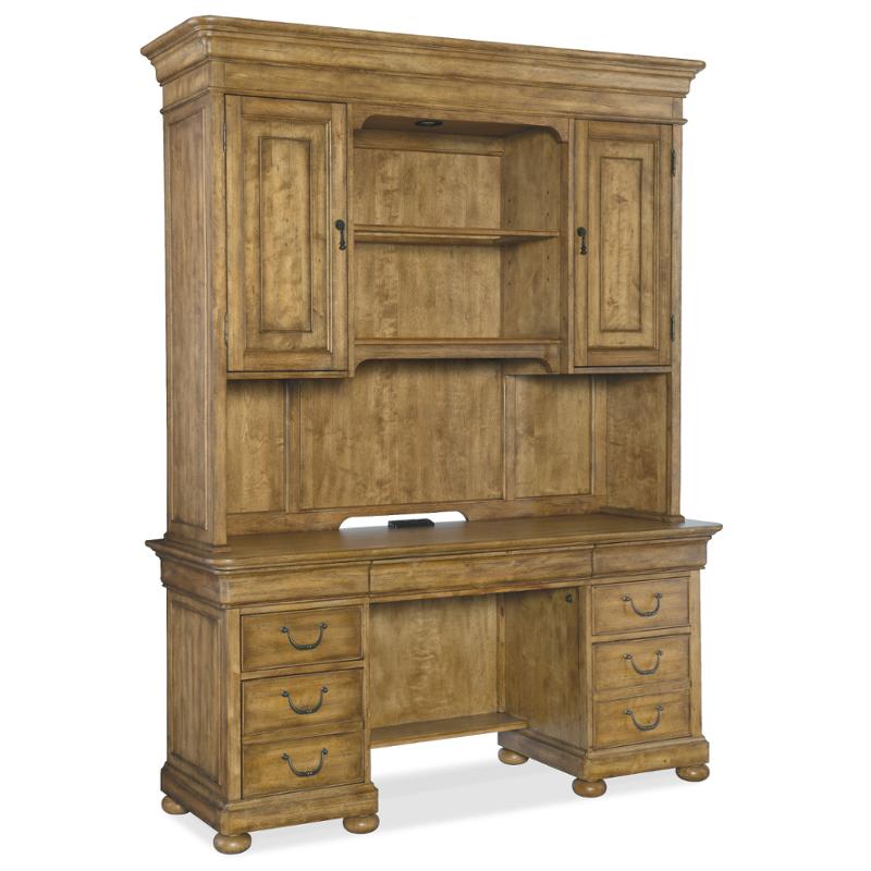5447 10467 Toffee Hooker Furniture Computer Credenza Hutch