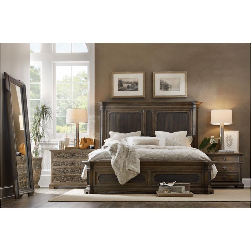 5960 90267 Multi Hooker Furniture Hill Country King California King Mansion Bed