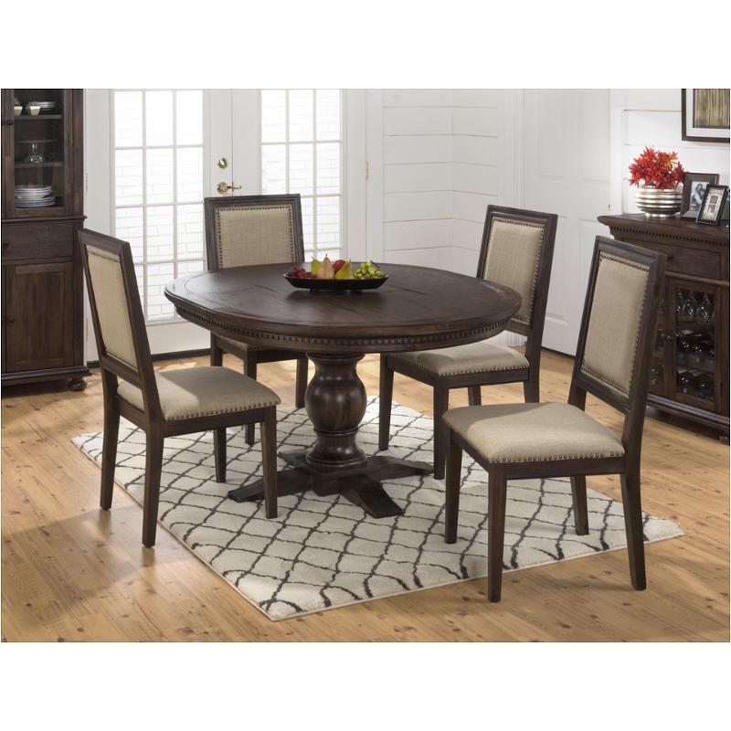 678 60t Jofran Furniture Geneva Hills Wire Brushed Round To Oval Dining Table