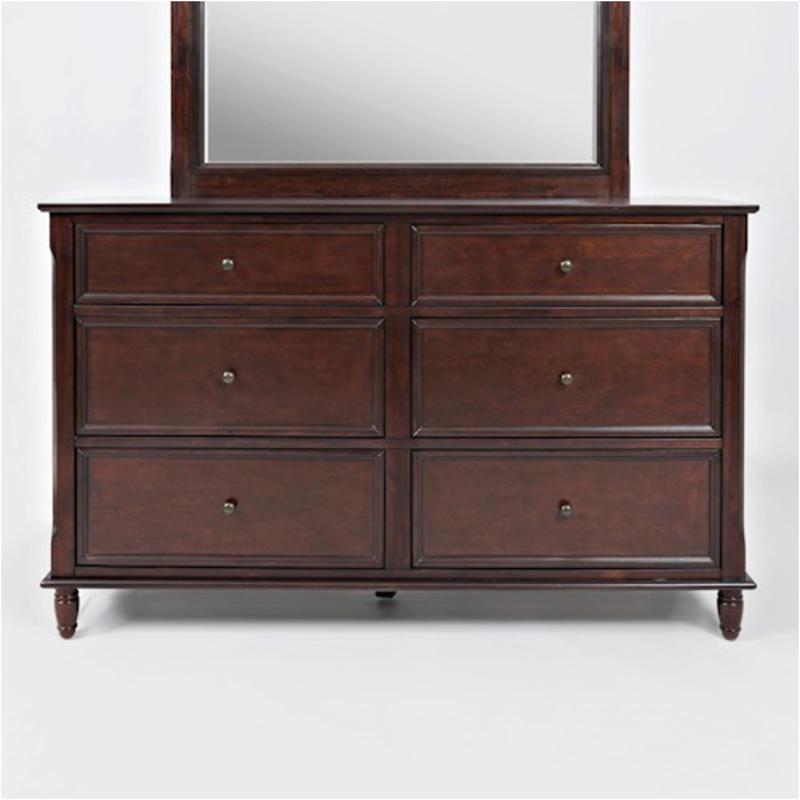 1619 10 Jofran Furniture Avignon Birch Cherry 6 Drawers Dresser