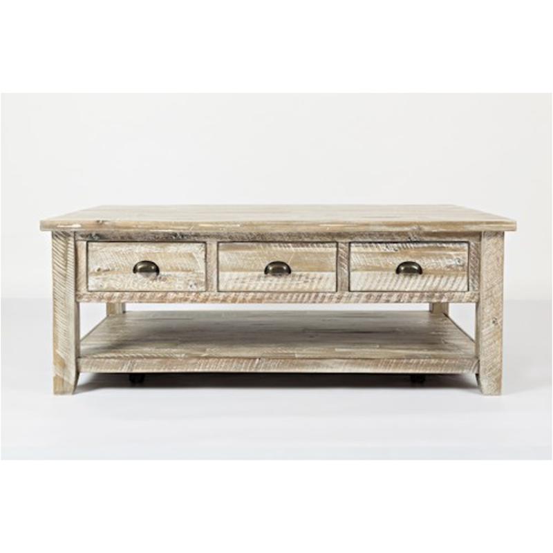 1743 1 Jofran Furniture Artisans Craft Grey Cocktail Table With Pull Through Drawers Castered
