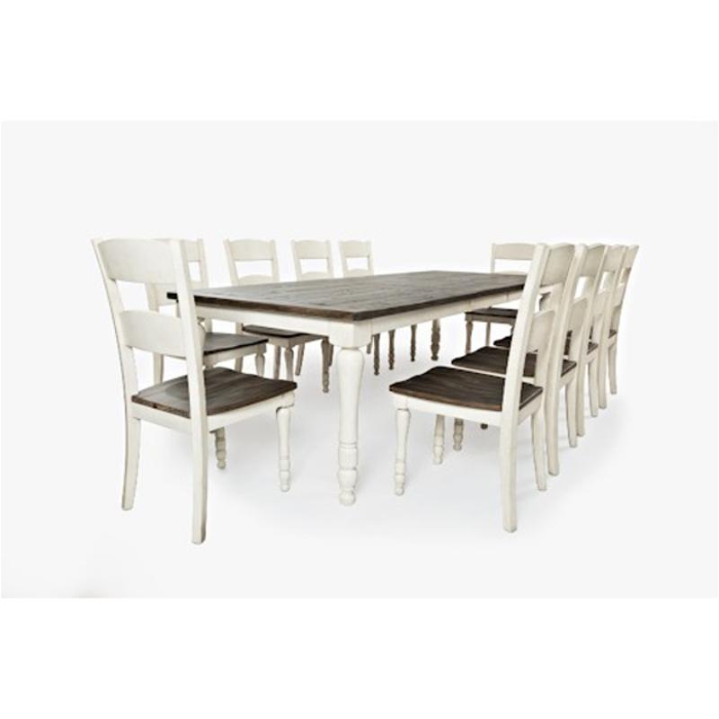 1706 106 Jofran Furniture Madison County Vintage White Rectangular Extension Table