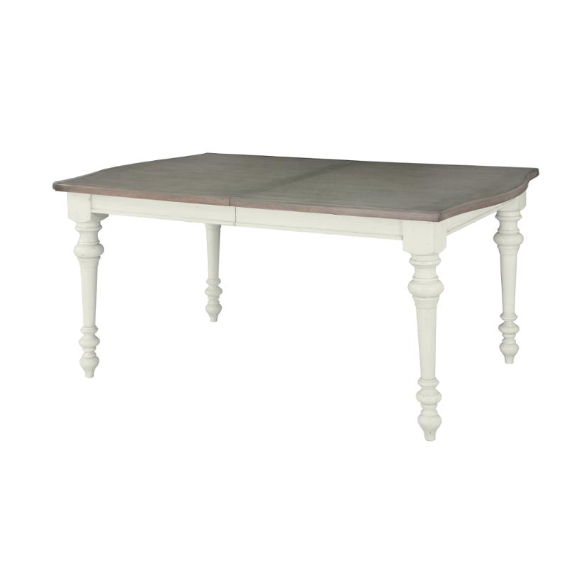 D3681 20 Magnussen Home Furniture Han Park Small Rectangular Dining Table Weathered Oak And Vintage White