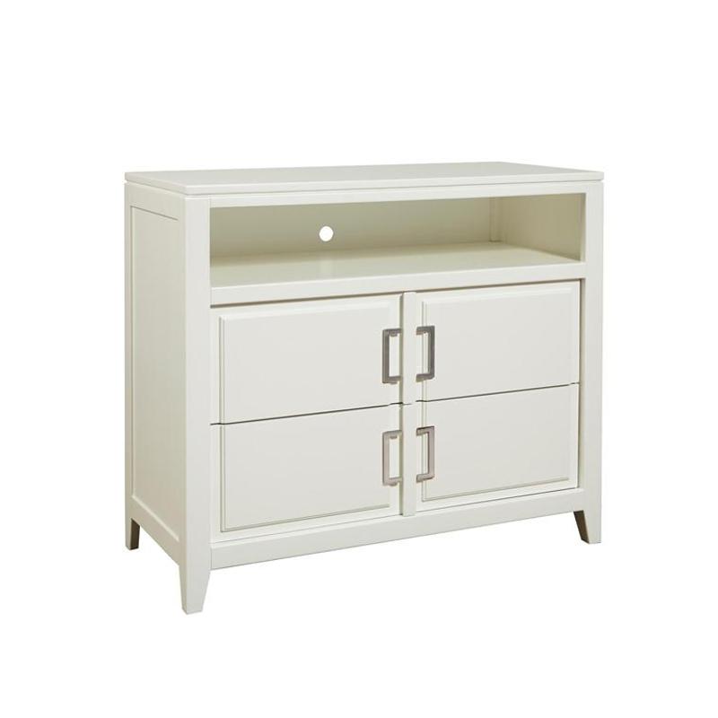 8673 160 Samuel Lawrence Furniture Brighton White Tv Stand White