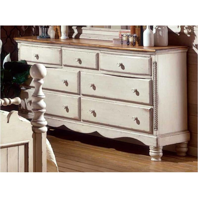 1172 717 Hillsdale Furniture Wilshire Antique White Dresser Antique White