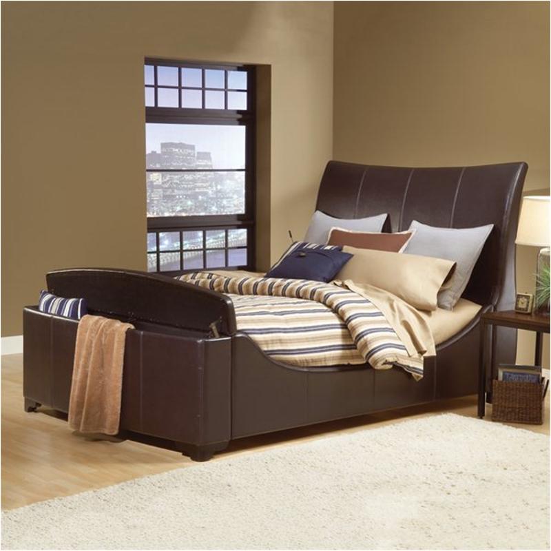 1739 570b St Hilale Furniture Justin Bed Queen Leather Bed With Storage Fb 1739 570b St Hilale Furniture Justin Bedroom