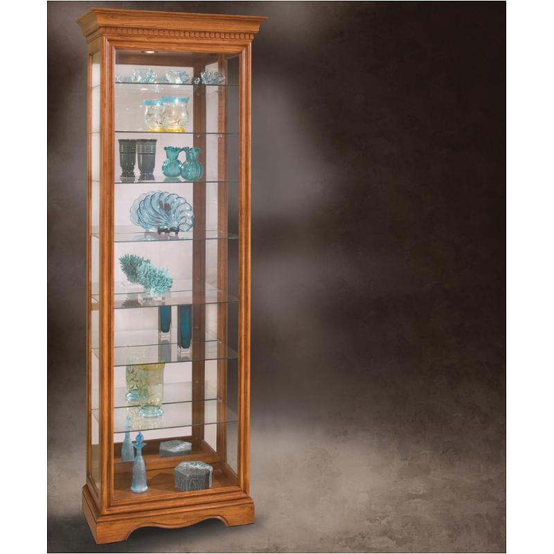 54551 Philip Reinisch Company Old Oak Octave Curio Cabinet