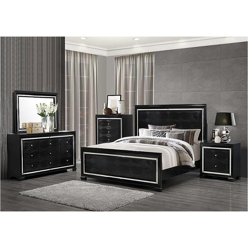 Galaxy Mb Ch Global Furniture Galaxy Metallic Black Chest Metallic Black