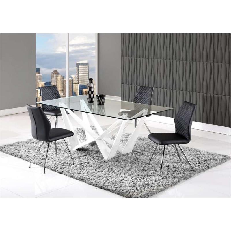 d2003dt-wh global furniture 2003 dinette table - white