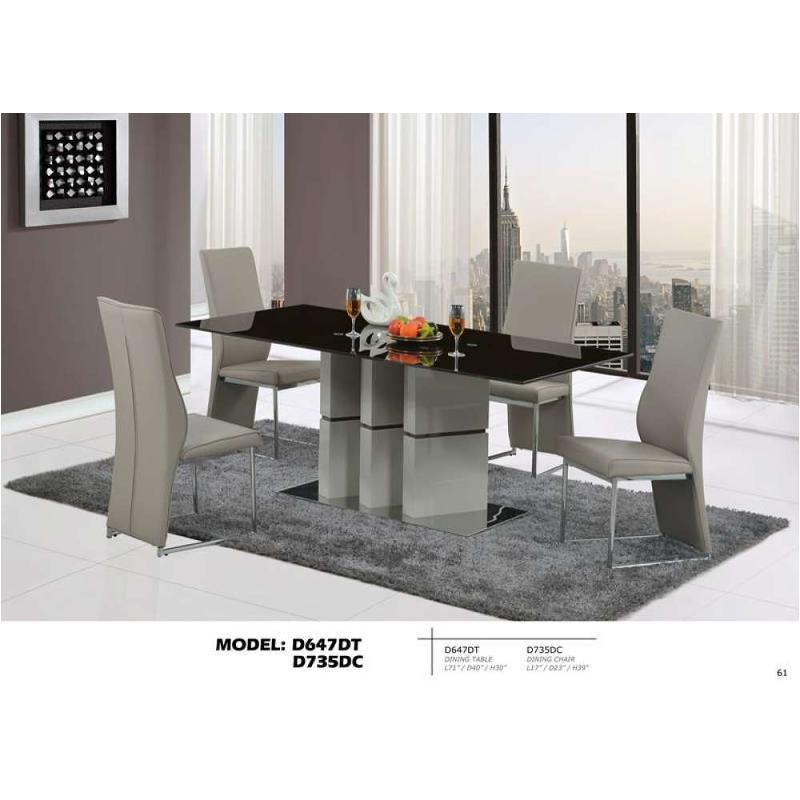 D647dt Global Furniture Dining Room Table