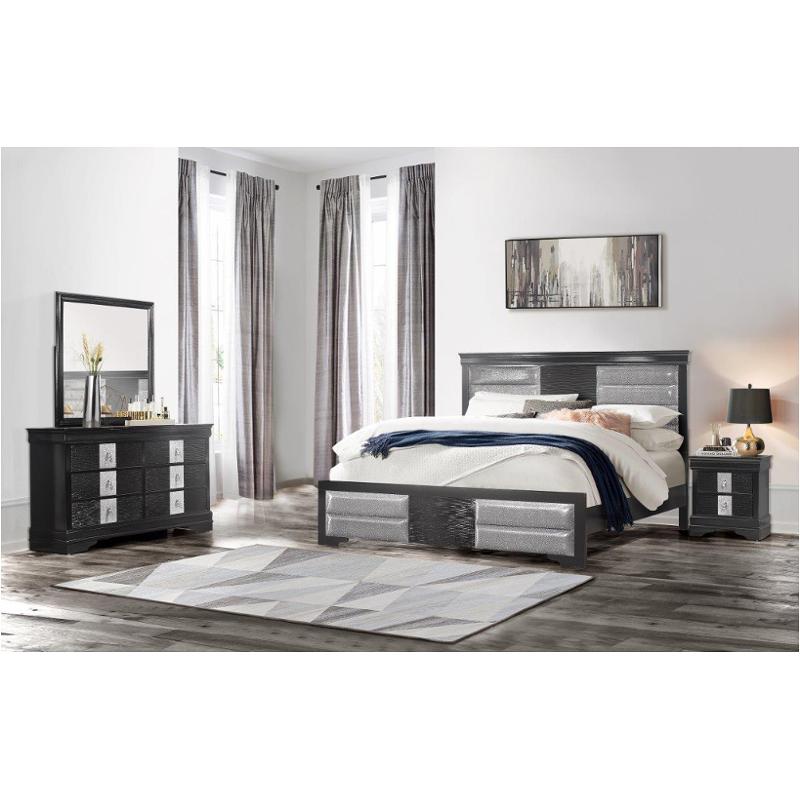 Mia Bl Kb Global Furniture Black King Bed