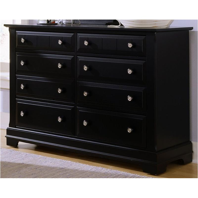 bb16-001 vaughan bassett furniture double dresser - black