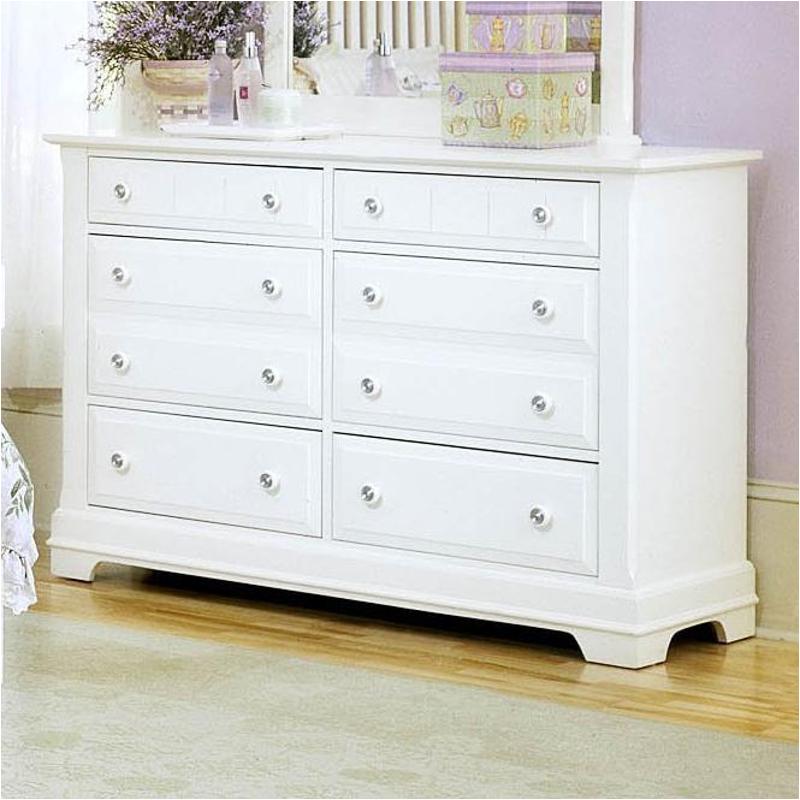 Bb24 001 Vaughan Bassett Furniture Double Dresser Snow White