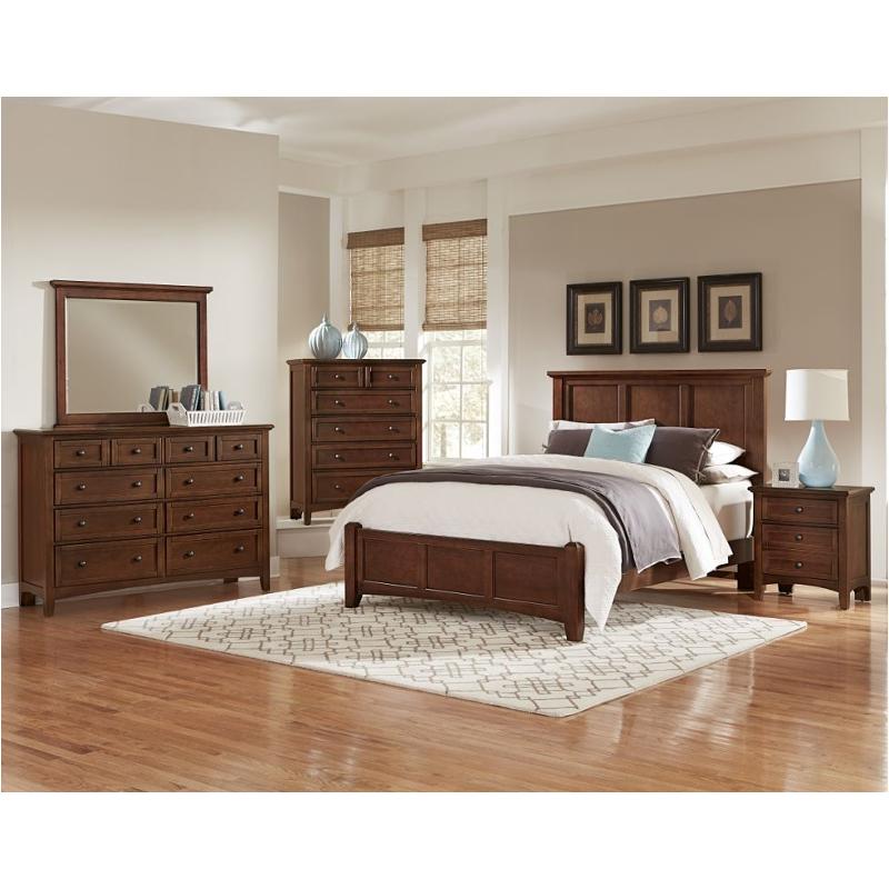 Bb28 558 Vaughan Bassett Furniture Queen Mansion Bed Cherry