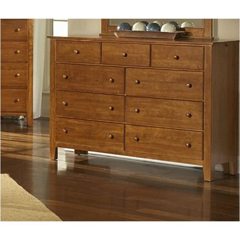 302 002 Vaughan Bassett Furniture Triple Dresser Cherry