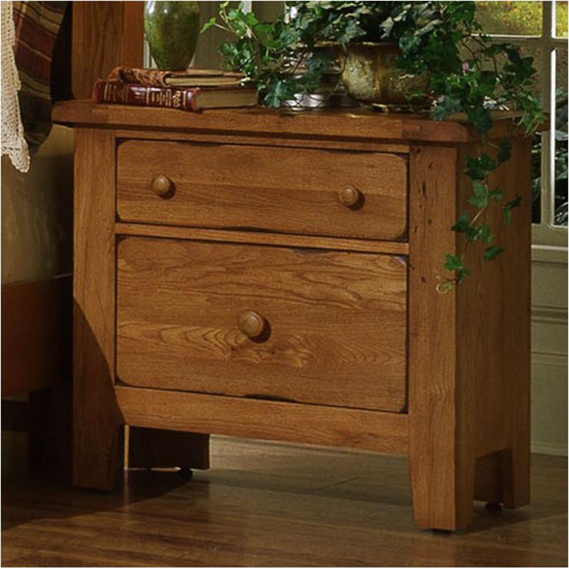 960 226 Vaughan Bassett Furniture Grandmas Keepsakes Antique Oak Night Table Antique Oak