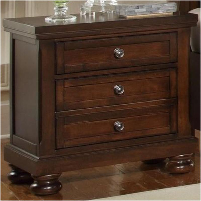 530 226 Vaughan Bassett Furniture Nightstand Dark Cherry