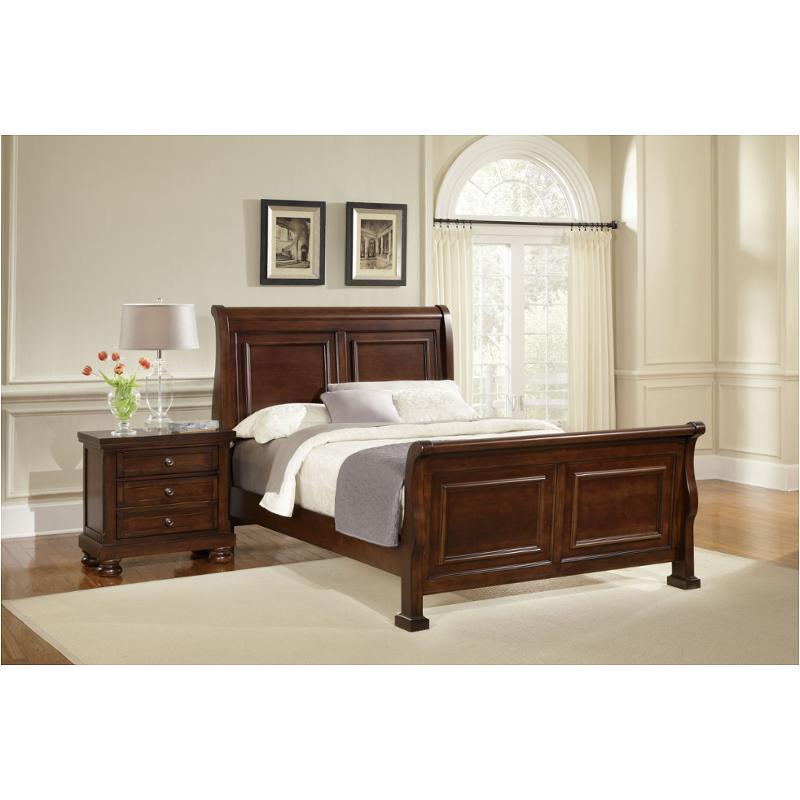 530 663 Vaughan Bassett Furniture King Sleigh Bed Dark Cherry 530 663 Vaughan Bassett Furniture Reflections Dark Cherry Bedroom Bed