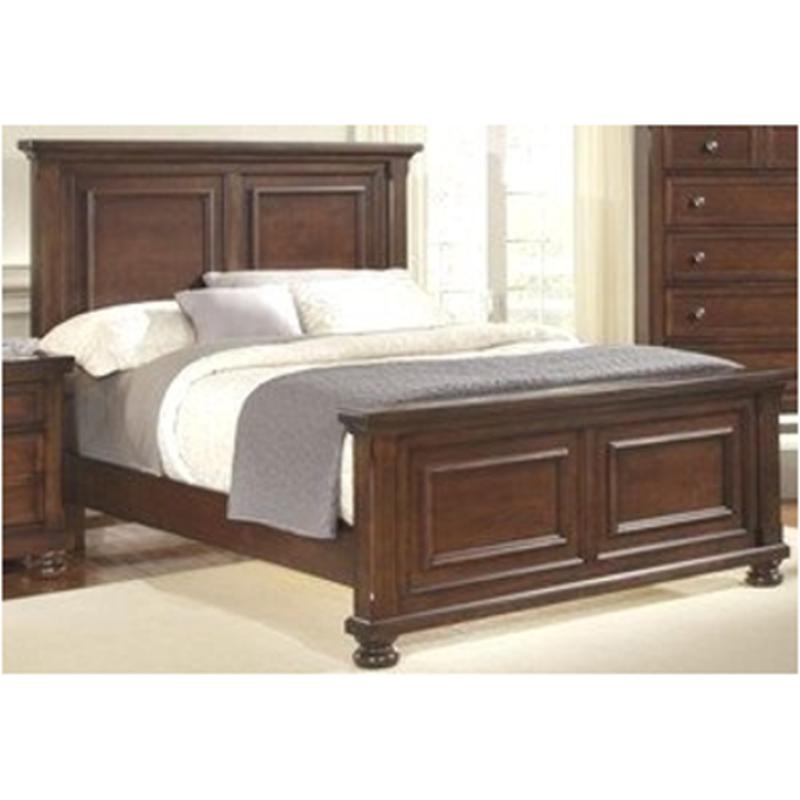 532-558 vaughan bassett furniture reflections - medium cherry queen mansion  bed - medium cherry