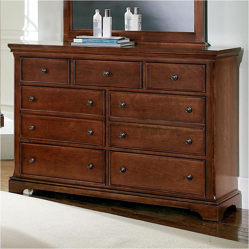 Bb77 002 Vaughan Bassett Furniture Dresser 7 Drawers Cherry