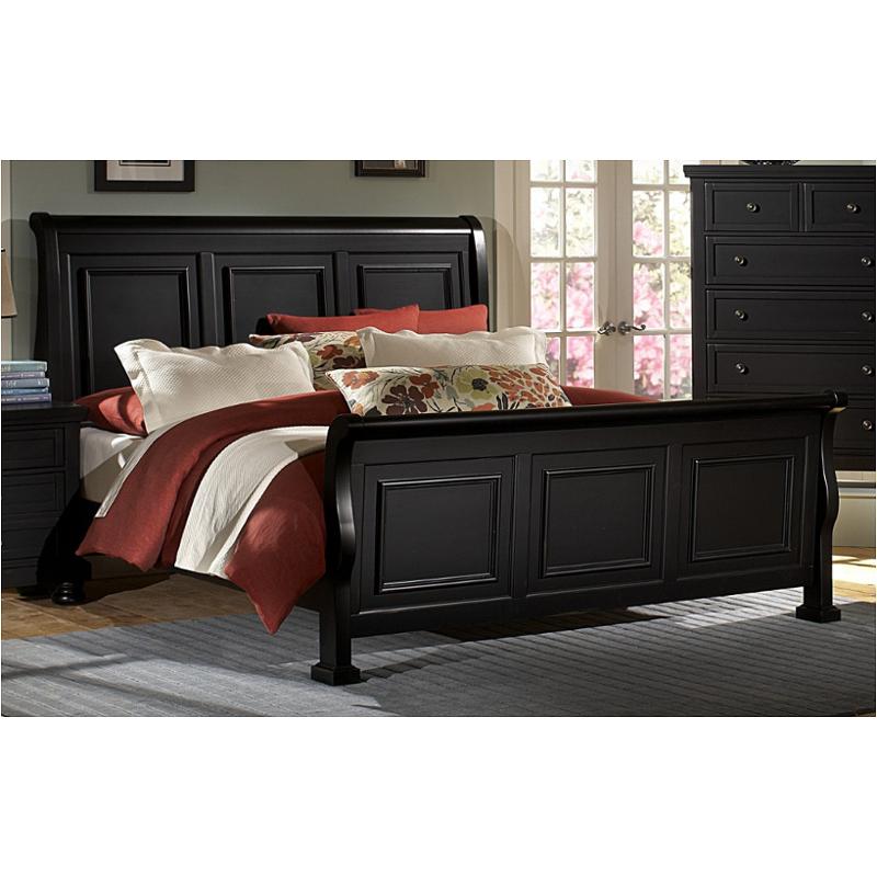 534 553 Vaughan Bassett Furniture Queen Sleigh Bed Ebony