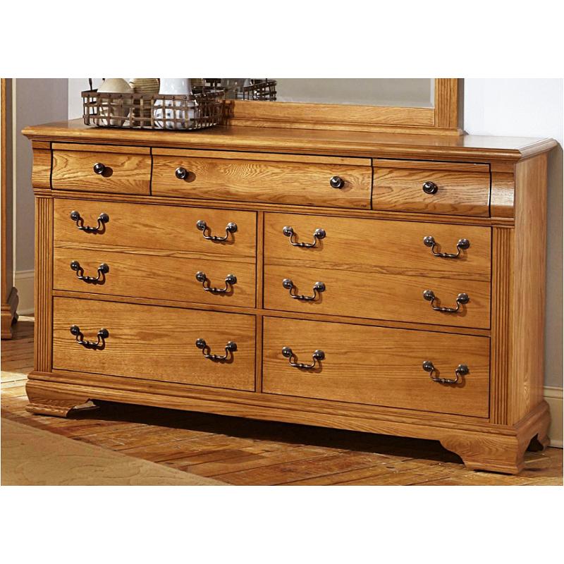 Bb3 002 Vaughan Bassett Furniture Cameron Oak Dresser Oak